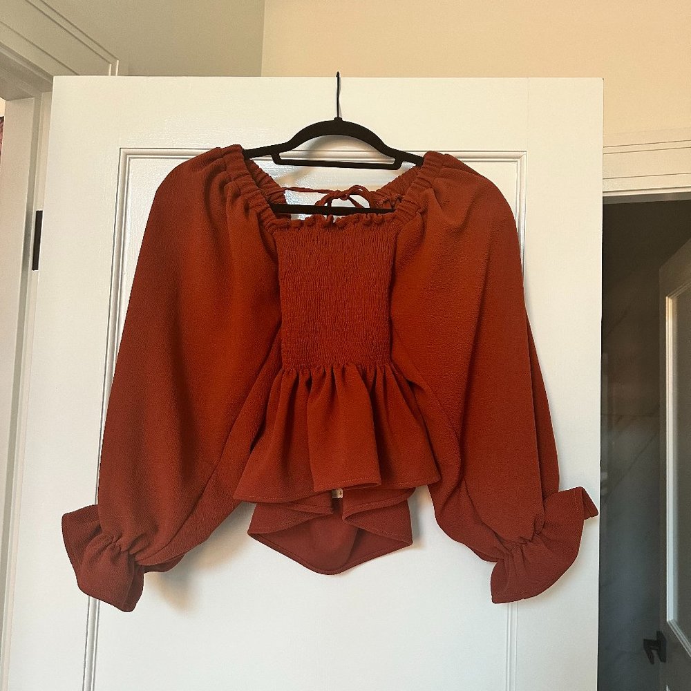 cute open back crop top